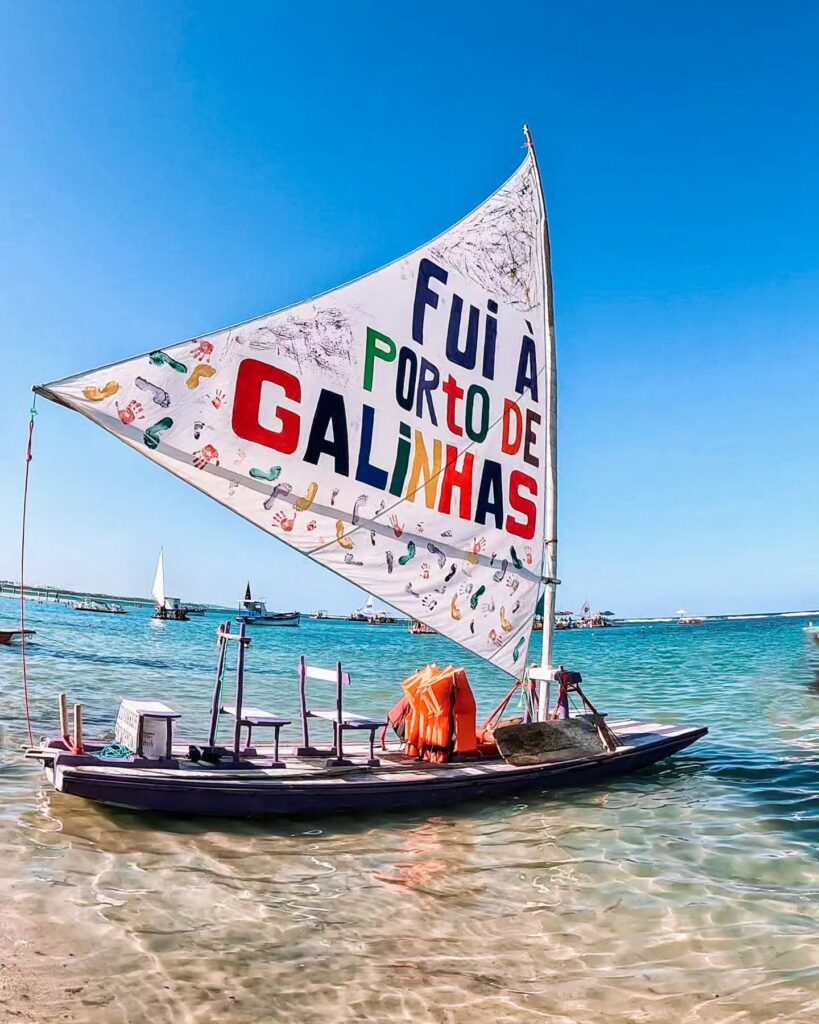 Foto jangada fui à porto de galinhas