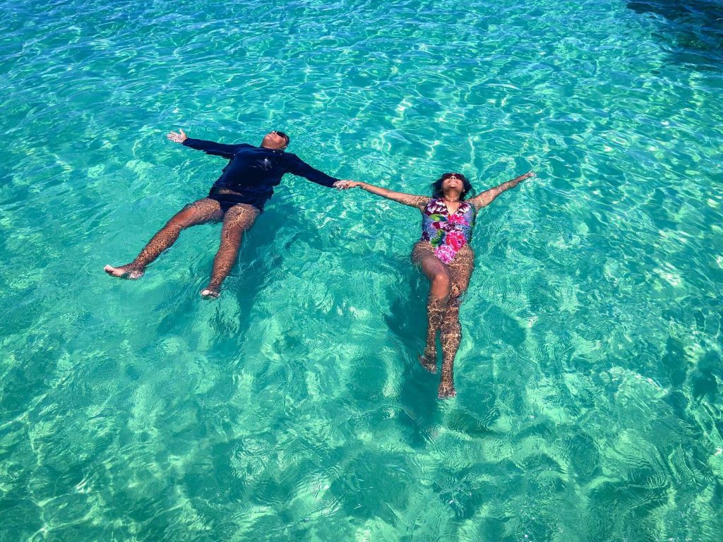 Mergulho na praia de Japaratinga