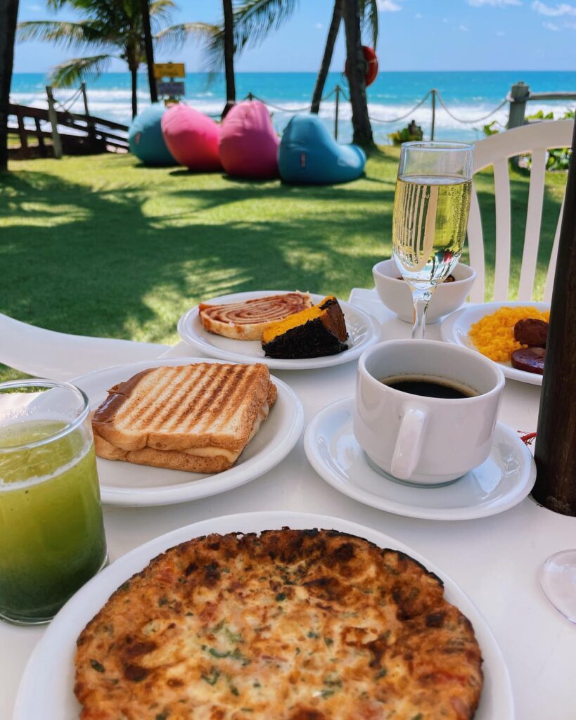 café da manhã Pousada Ecoporto Porto de Galinhas