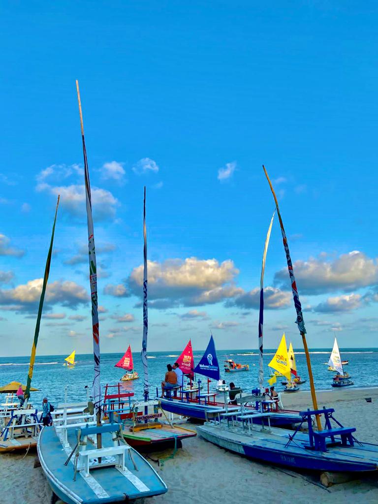 Jangadas em Praia de Porto de Galnhas